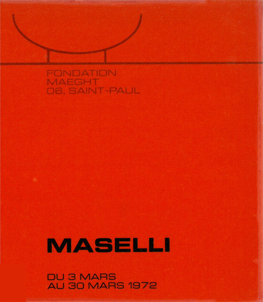 Affiche de l'exposition de Titina Maselli à la Fondation Maeght en 1972