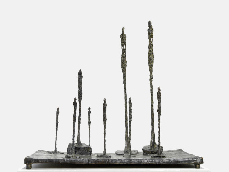 Alberto Giacometti, La Clairière, place neuf figures, 1950