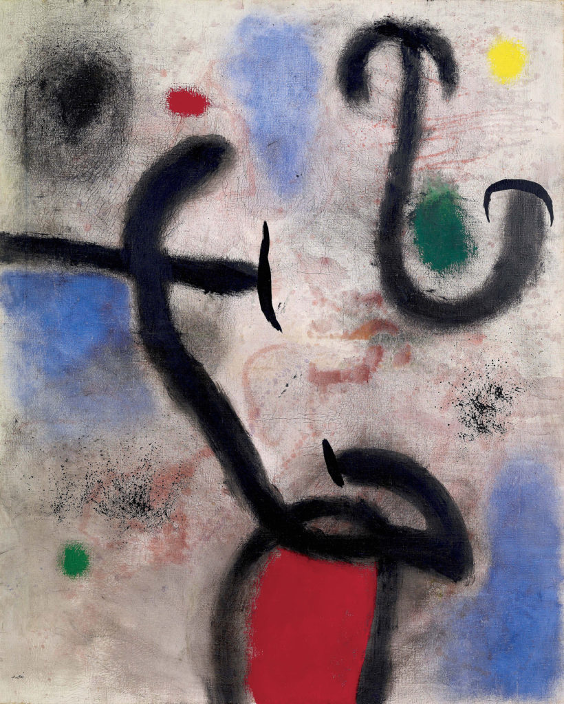 Joan Miró, Femme et oiseau, 1964