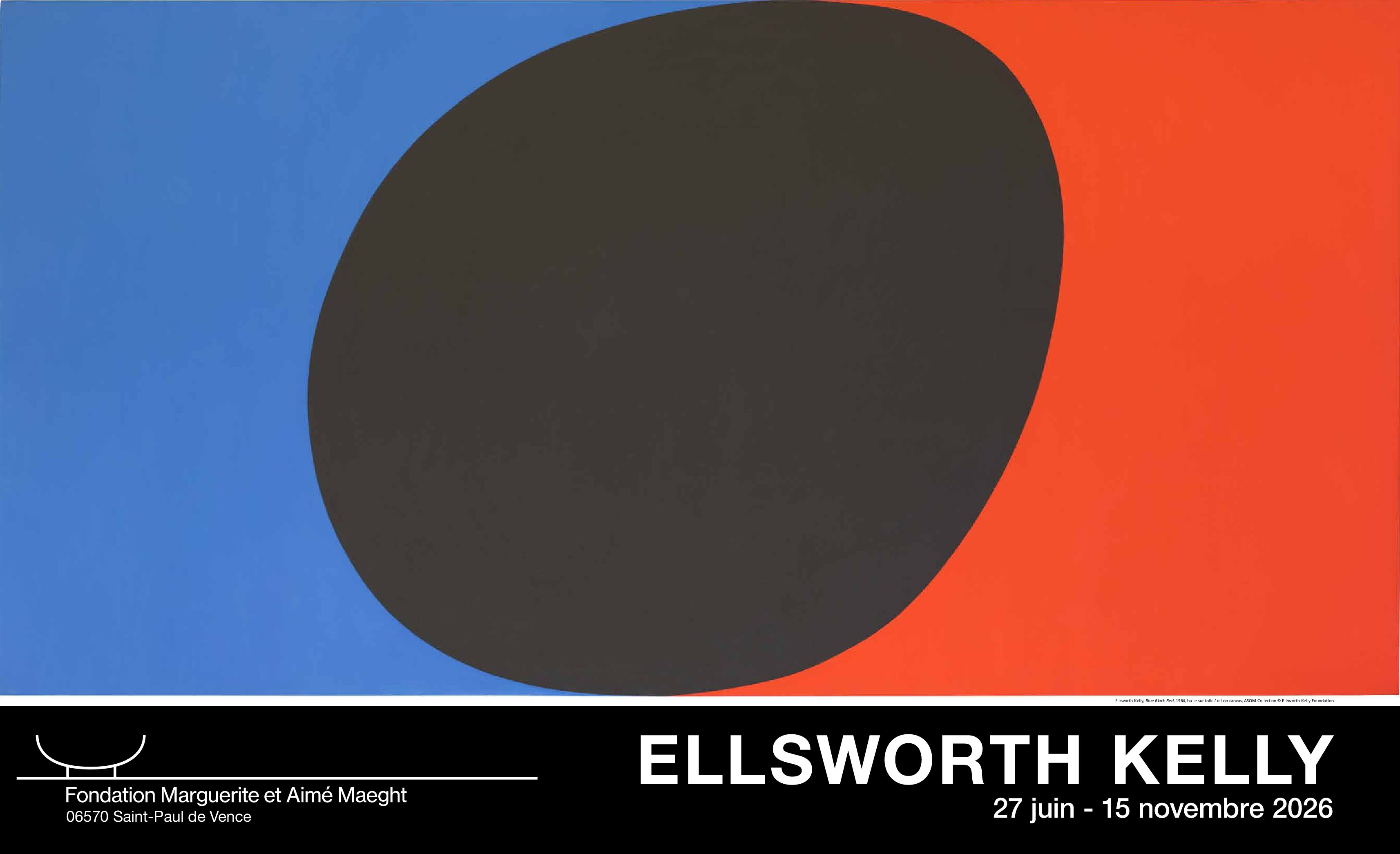 Affiche "KELLY" - Blue Black Red 1964